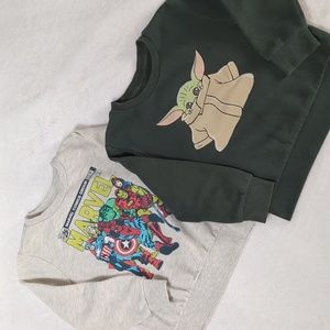 Marvel & Star Wars Sweatshirts - 2 set bundle